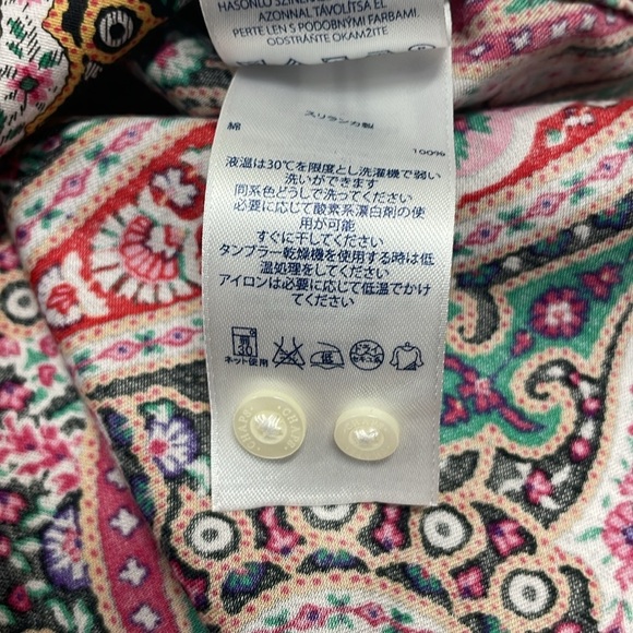 NWOT Chaps No Iron Paisley Long Sleeve Button Down Blouse XL - Picture 13 of 16